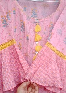 Pink Biba Kurta Pant Set.... 🌹❤