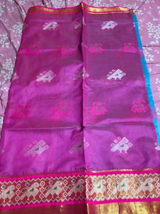 Beautiful Blue and Pink Saree