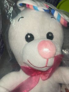 Cute White Bunny Plush Toy