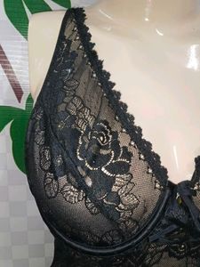 (700)Black Lace Bodysuit