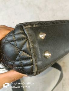 Christian Dior Black Cannage Quilted Handbag / Sho