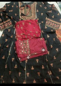 Stylish Black Kurti with Intricate Print