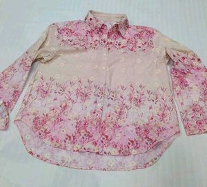 Floral Print Button-Up Shirt