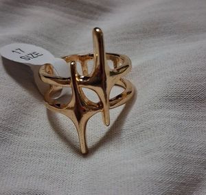 Unique Geometric Gold Ring
