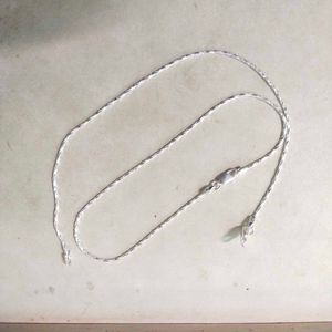 Pure silver snack chain anklets 1 pair
