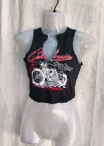 8410. Goth Motorcycle Graphic Tank Top