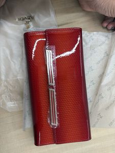 Plover Red Leather Wallet