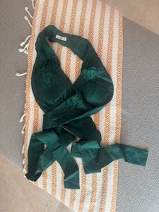 Emerald Green Wrap Halter Top