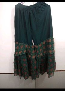 Elegant Embroidered Kurta with sharara and dupatta