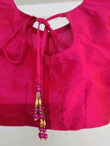 Puff Sleeve Blouse With Latkans