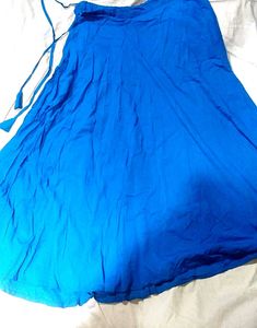 Vibrant Blue Ethnic Skirt