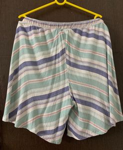 BStories Striped Culottes Shorts