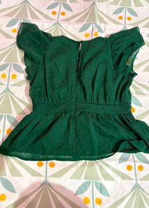 ✨ Brand New Emerald Green Peplum Top ✨