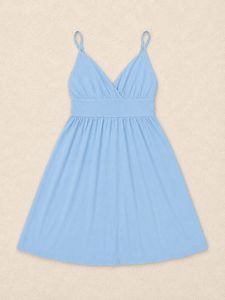 🩵Sky Blue Tie-Back Sundress