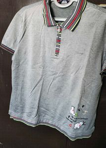 Cute Grey Polo T-Shirt