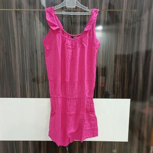 Pink Short Jumpsuit