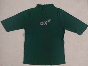 Green Neck T-Shirt