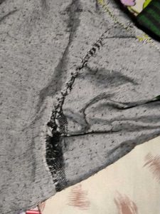 Grey &amp; Green Kurta Set (kurti+pant)