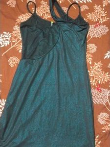Sparkly Teal Mini Dress