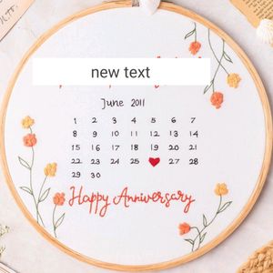 Calendar Embroidery