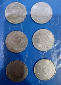 2 Ruppee Different Coins