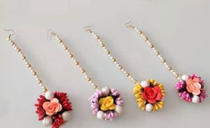 6 Floral Maang Tikka Set- wedding carnival