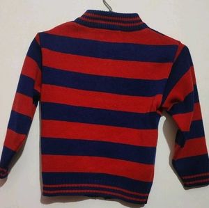 Red🔴 &amp; Navy Blue Winter Sweater For Boy 3-4 Year