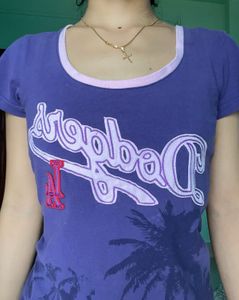 Purple LA Dodgers Baseball T-Shirt