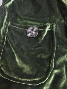 Green Velvet Jacket and muflor