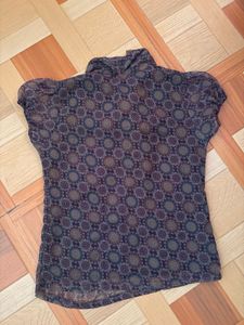 Stylish Printed Short Sleeve Top