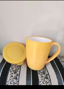 Yellow Mug With Lid