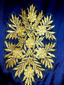 Royal Blue Embroidered Dress
