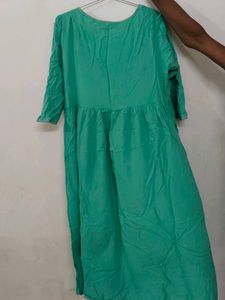 Emerald Green Embroidered Kurta