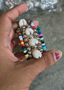 Boho Beaded Shell Bracelets