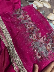 Stunning Pink Embroidered Kurta Set