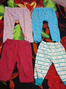pack of 4 Cute Baby Pants Bundle - Comfy & Stylish
