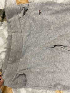 Grey Zipper Detail Joggers