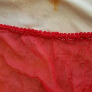 Red  Pom Dupatt