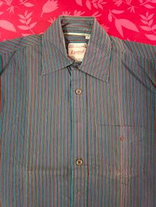Men's Striped Button-Down Shirt