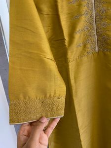 W Raw Silk Kurta
