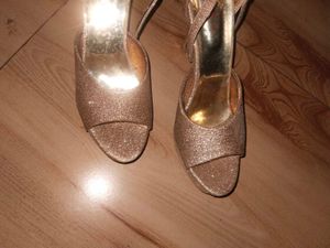 Sparkling Gold Heels