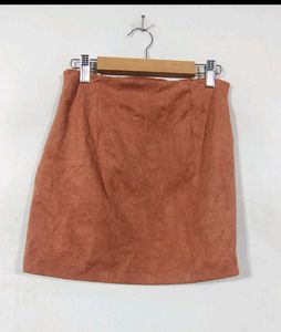 shein brown skirt