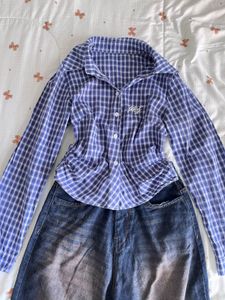 Blue striped shirt
