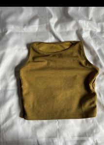 Olive Green Sleeveless Tank Top
