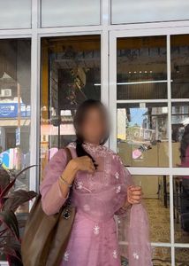 pink kurti set