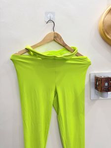 Neon Green Flare Leggings