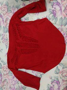 Stylish Crop Top With Unique Back