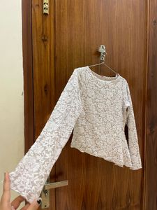 Elegant White Lace Blouse