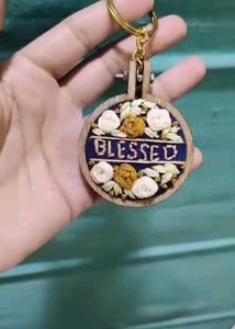 Hand Embroidered Keychain 🗝️
