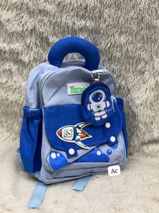 Cute Rocket Backpack with Detachable Pouch